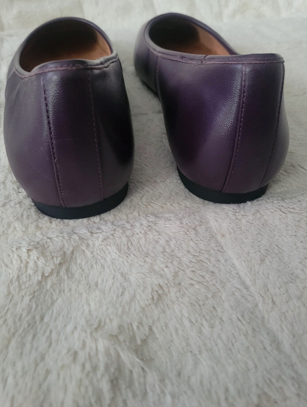Vionic Women's Square-Toe Ballet Flats in Purple - Picture 3 of 9